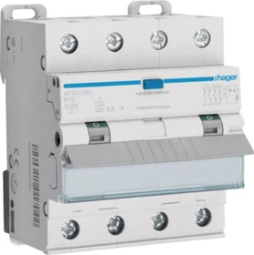 Hager Fehlerstrom-Leitungsschutzschalter 4P 10kA B-10A 300mA Typ A