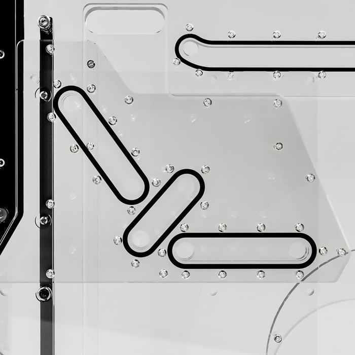 Singularity Computers Spectre 2.0 Elite Kit Side, Black, Distro-Plate, Verteilerplatte