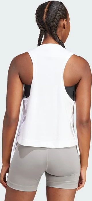 adidas by Stella McCartney Logo Funktionsshirt ärmellos weiß (Damen)