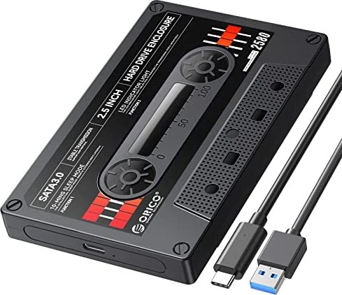 Orico Tape Style, 2.5" HDD Enclosure, USB-C 3.0