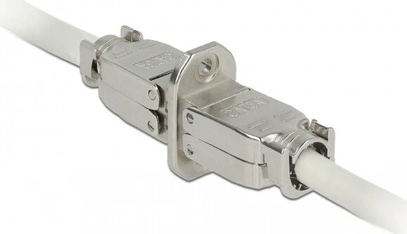 DeLOCK Verbinder für Netzwerkkabel, Cat6a STP Modularstecker, zum Einbau
