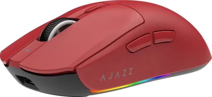 Ajazz AJ139 V2 MC Gaming Mouse mit Ladestation, rot, USB/Bluetooth