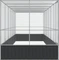 vidaXL Voliere, silber/grau, 625x212x207cm Vorschaubild