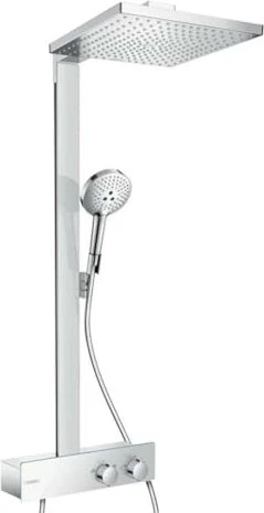 Hansgrohe Raindance E Showerpipe 300 1jet mit ShowerTablet 350 Thermostat Duschsystem chrom