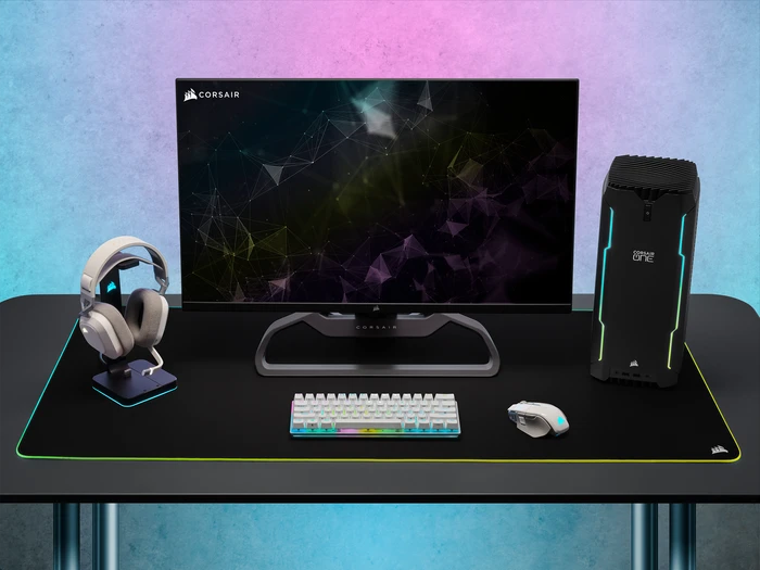 Corsair Gaming K70 PRO MINI Wireless, weiß, MX RGB RED, USB/Bluetooth, US