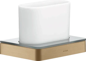 Hansgrohe Axor Universal Softsquare Zahnputzbecher mit Halter brushed bronze