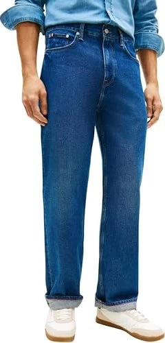 Tommy Hilfiger Relaxed Straight Leg mit Flag-Stickerei Jeans ike blue (Herren)