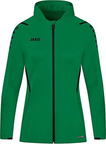 Jako Challenge Kapuzen Trainingsjacke sportgrün/schwarz (Damen)