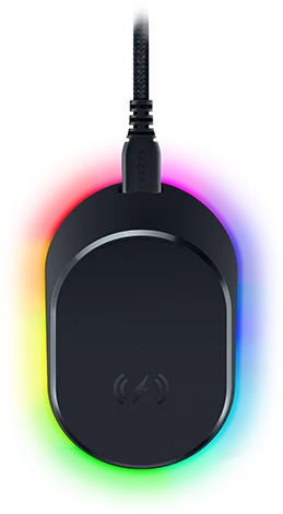 Razer Mouse Dock Pro + Wireless Charging Puck, Maus-Ladestation, schwarz