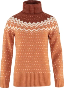 Fjällräven Övik Roller Neck Strickpullover desert brown/autumn leaf (Damen)