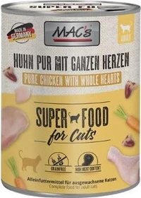 MAC's Cat Huhn mit ganzen Geflügelherzen Adult, 4.80kg (6x 800g)