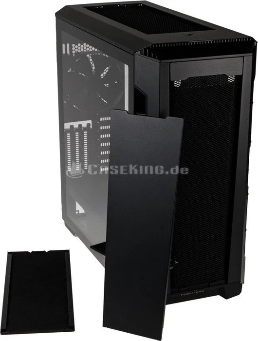 Phanteks Eclipse P600S Satin Black, schwarz, Glasfenster, schallgedämmt
