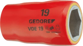 Gedore VDE 19 32 VDE Außensechskant Steckschlüssel 1/2", 32x60.5mm