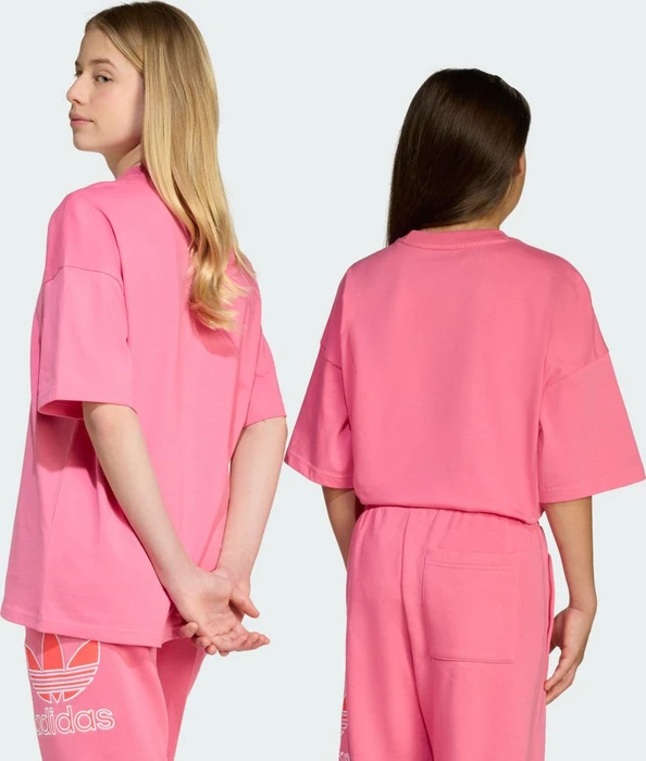 adidas Oversize Trefoil T-Shirt kurzarm pink fusion (Junior)