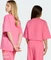 adidas Oversize Trefoil T-Shirt kurzarm pink fusion (Junior) Vorschaubild