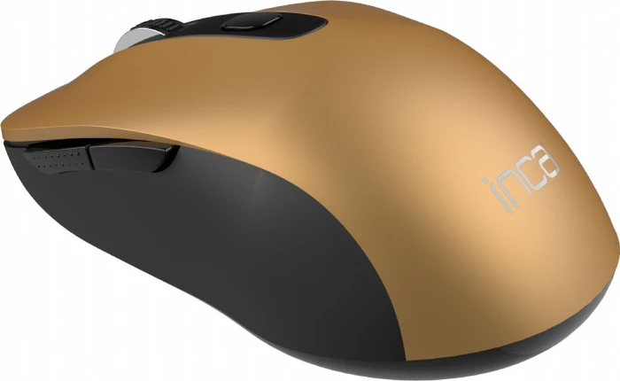 Inca IWM-233RG Silent Wireless Mouse gold/schwarz, USB