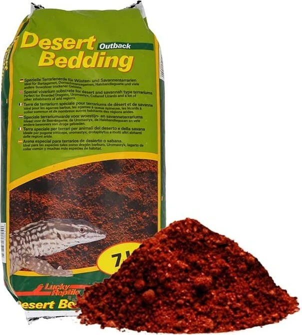 Lucky Reptile Desert Bedding Terrarienerde Outback rot, 7l