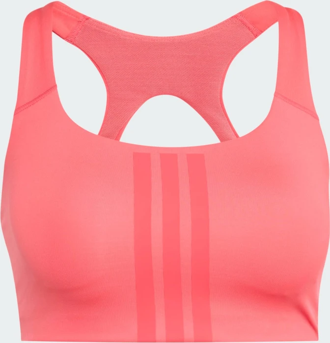 adidas Optime Workout 3-Streifen Medium-Support Sport-BH pure turbo/core pink (Damen)