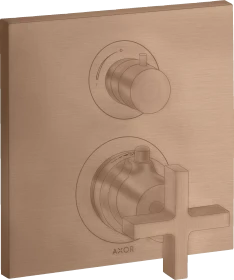 Hansgrohe Axor Citterio Thermostat mit Ab- und Umstellventil brushed red gold