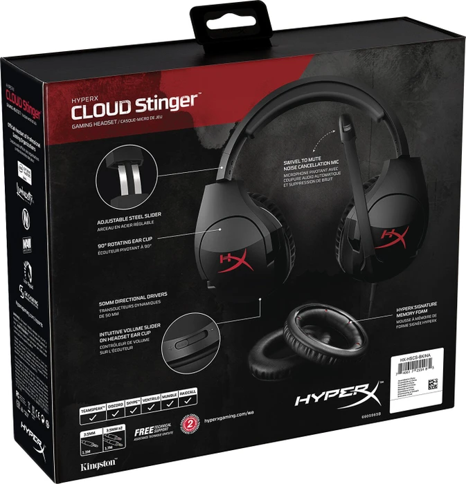 HP HyperX Cloud Stinger schwarz
