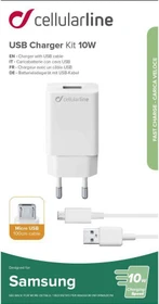 Cellularline USB Charger Kit 10W Micro-USB Samsung weiß