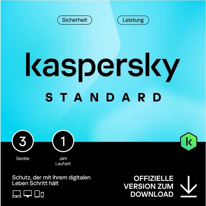 Kaspersky Lab Standard, 3 User, 1 Jahr, ESD (multilingual) (Multi-Device)