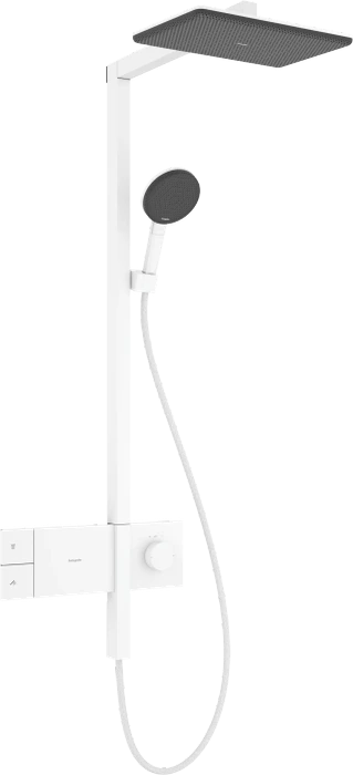 Hansgrohe Raindance Alive Q Showerpipe 210/340 1jet EcoSmart mit ShowerSelect Comfort mattweiß