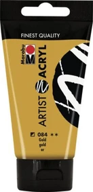 Marabu Artist Acryl Acrylfarbe, gold, 75ml