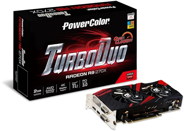 PowerColor Radeon R9 270X TurboDuo, 2GB GDDR5, 2x DVI, HDMI, DP