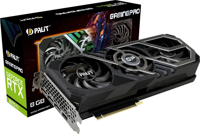 Palit GeForce RTX 3070 Ti GamingPro, 8GB GDDR6X, HDMI, 3x DP