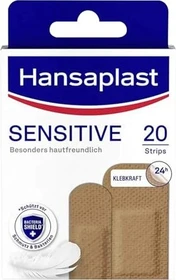 Hansaplast Sensitive Hautfarben Medium Strips, 20 Stück
