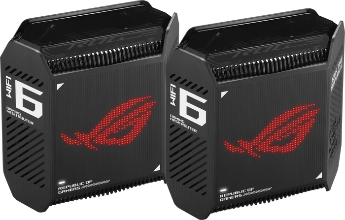 ASUS ROG Rapture GT6, AX10000, schwarz, Router und Repeater Set, 2er-Bundle