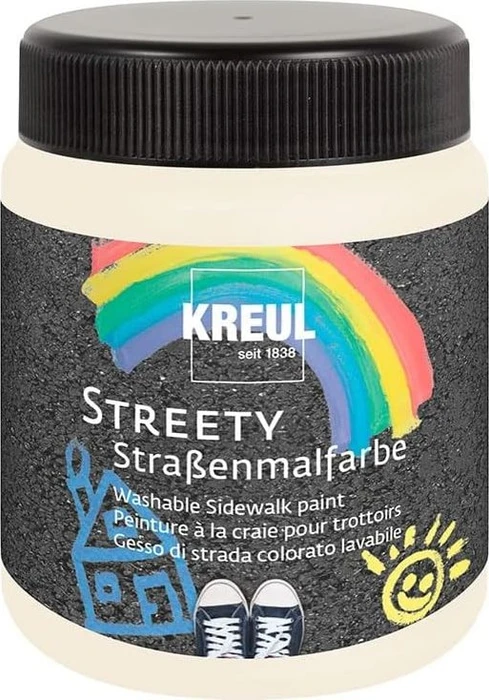 Kreul Streety Straßenmalfarbe, wolkenweiß, 200ml