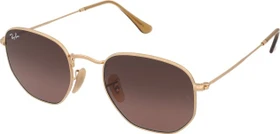 Ray-Ban RB3548N Hexagonal Flat Lenses 54mm gold/brown gradient