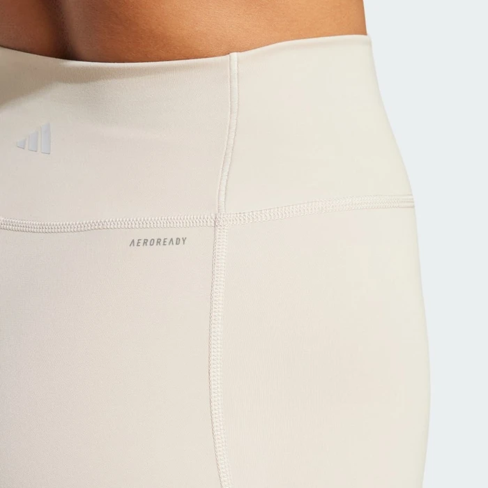adidas All Me Essentials Full-Length Hose lang wonder beige (Damen)