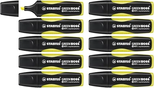 STABILO Green Boss gelb, 10er-Pack