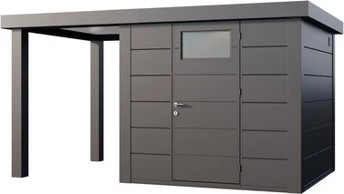 Telluria Classico 2424 Gerätehaus inkl. Anbau 1.68m links anthrazit