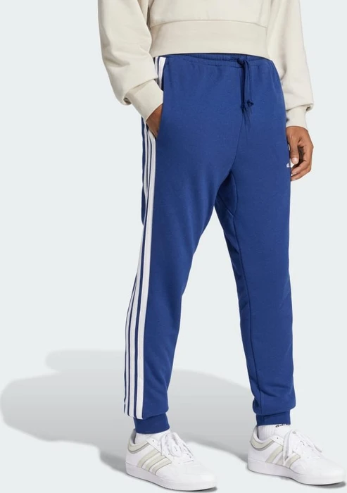 adidas Essentials 3-Streifen French Terry Trainingshose lang dark blue/white (Herren)