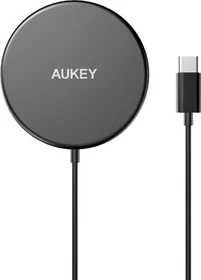 Aukey Aircore Magnetic Qi Certified Wireless Charger 15W schwarz