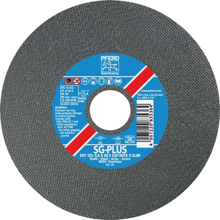 Pferd EHT 115-0.8 SGP STEELOX Trennscheibe, 115x0.8x22.23mm, 25 Stück