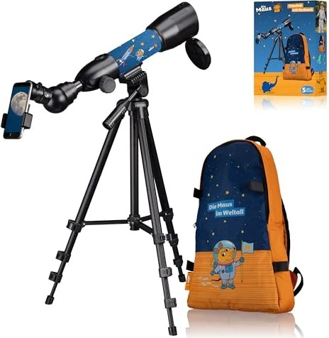 Bresser DieMaus Linsenteleskop 50/350 mit Rucksack