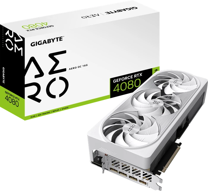 GIGABYTE GeForce RTX 4080 Aero OC 16G, 16GB GDDR6X, HDMI, 3x DP