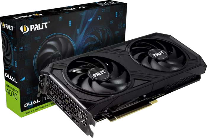 Palit GeForce RTX 4070 Dual, 12GB GDDR6X, HDMI, 3x DP