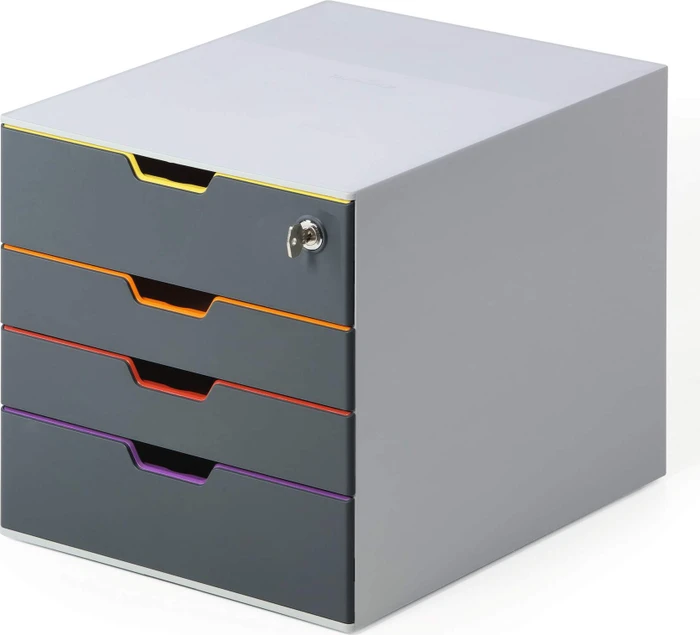 Durable Varicolor Safe Schubladenbox, 4 Schubladen, grau (760627) – Bild 2 von 10