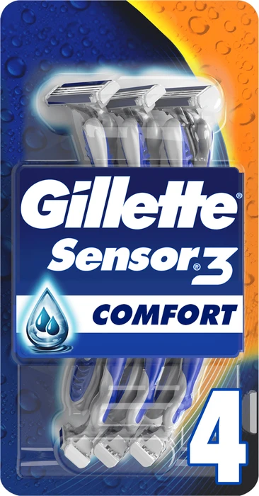 Gillette Sensor3 Comfort Einwegrasierer, 4 Stück