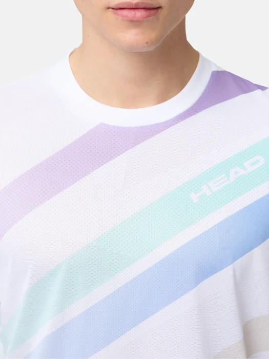 Head Pro Funktionsshirt kurzarm white/print perf (Herren) (811406-WHXP) – Bild 2 von 7