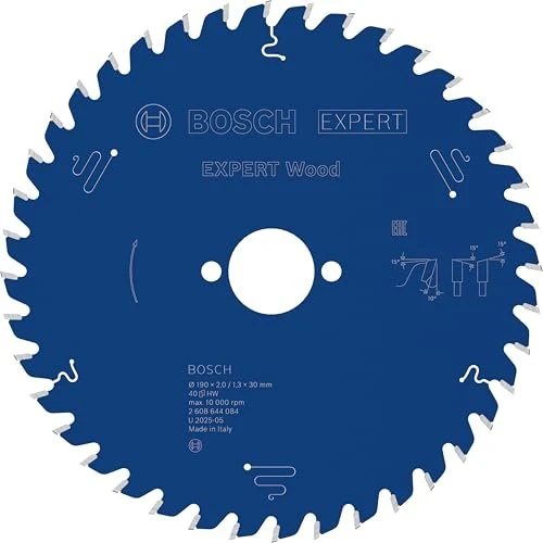 Bosch Professional Expert for Wood Kreissägeblatt 40Z, 190x1.3x30mm, 1 Stück