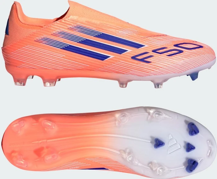 adidas F50 League Laceless FG/MG beam orange/lucid blue/cloud white
