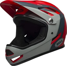 Bell Sanction Fullface-Helm presences matte crimson/slate/gray