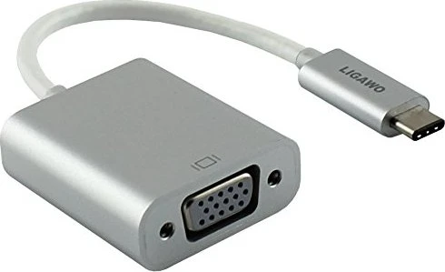 Ligawo USB-C auf VGA-Adapter silber